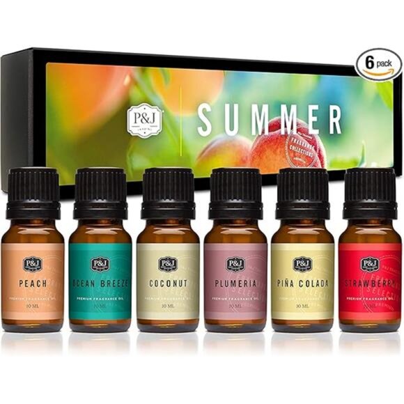 Trading Summer Set of 6 Fragrance Oils - Peach, Strawberry, Plumeria, Coconut - Picture 7 of 7